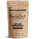 Beta Caroten 10% Vitamin A 25000 IU Pulver | Immunsystem Unterstützung, Antioxidante Ergänzung | Cartenoide für gesunde Vision, Augen & Haut | 100% natürliche Betacaroten (1.76 oz - 50 Gramm)