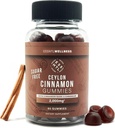 Ceylon Cinnamon Sugar-Free Gummis - 120ct | 2000mg Pro Serving | Antioxidant & Joint Support | Delicious Apple Pie Flavor | Vegan & Gluten-Free Cinnamon Supplements
