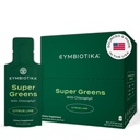 Supplément CYMBIOTIKA Super Greens avec Chlorophylle, Spiruline, Packs de superaliments véganes quotidiens pour la santé des gourdes digestives, la détox, l'énergie et le soutien immunitaire, Arôme Lime d'agrumes, 15 ml Pouches, 30 Pack