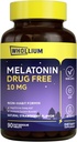 Mélatonine 10 mg, Saveur naturelle de fraises, Facile à meler, repos nocturne, calme mental, 90 onglets
