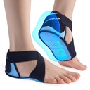 Plantar Fasciitis Ice Packs mit Ferse & Sole Gel Coverage, 2PCS Gel Heel Cups Protektoren für Schmerzlinderung, einstellbare Fußeis-Pack Wraps für Achilles Tendonitis