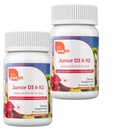 Zahler - Junior Vitamin D3 + K2 Chewable Tablets für Kids Vitamin Vitamin D für Kinder 2000 IU | Delicious Vitamin D K2 Chews zur Unterstützung gesunder Knochen und Zähne - Kosher, Weniger Zucker als Gummi (2 Pack)