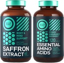 essentielle Aminosäure-Ergänzung und reines Safranextrakt Energie und Stimmung Bundle