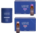 Collagène Peptides Poudre et Collagène liquide Elixir Shots pour les femmes et les hommes - Type I et III Premium Herbacé Bovin et Collagène Marine - favorise la croissance des cheveux, la peau, les ongles, les os et la santé articulaire (50 portions)