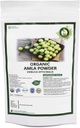 R V Essential Organic Amla Powder 100gm/ 3.53oz/ 0.22lb- Emblica Officinalis Amla Fruit Powder for Hair USDA Organic Certified Ayurvedic Herbal Supplement in wiederverwendbarem Zip Lock Pouch